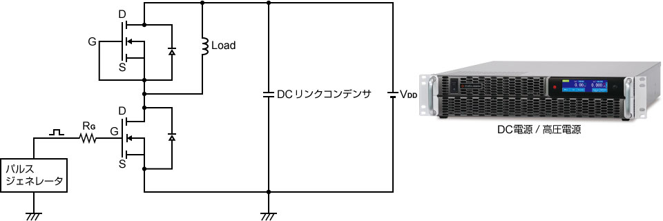 ダブルパルス試験 回路のイメージ｜松定プレシジョン