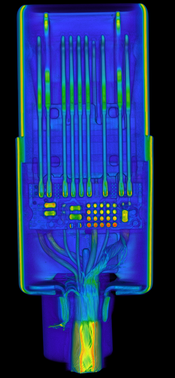 Type-C(USB2.0)ケーブルの縦断面図（VR画像）｜松定プレシジョン
