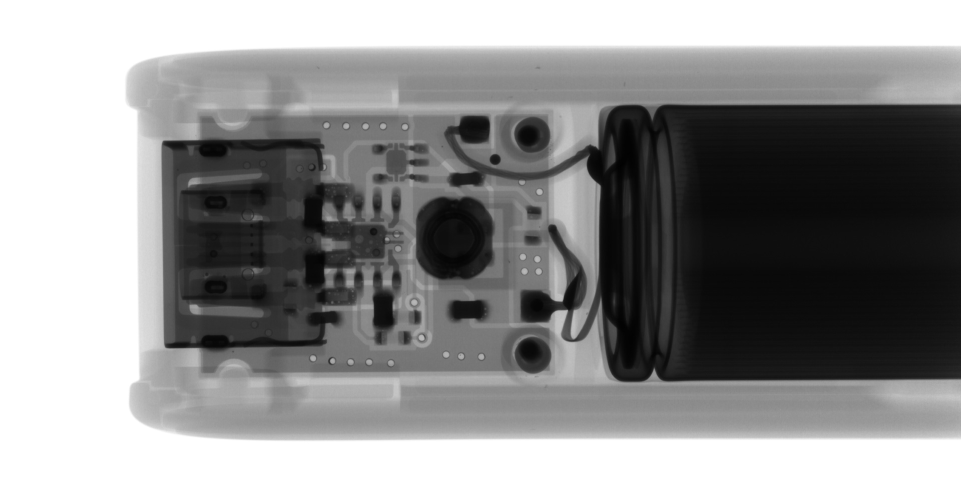 モバイルバッテリー（モバイル充電器）（X線画像）｜松定プレシジョン