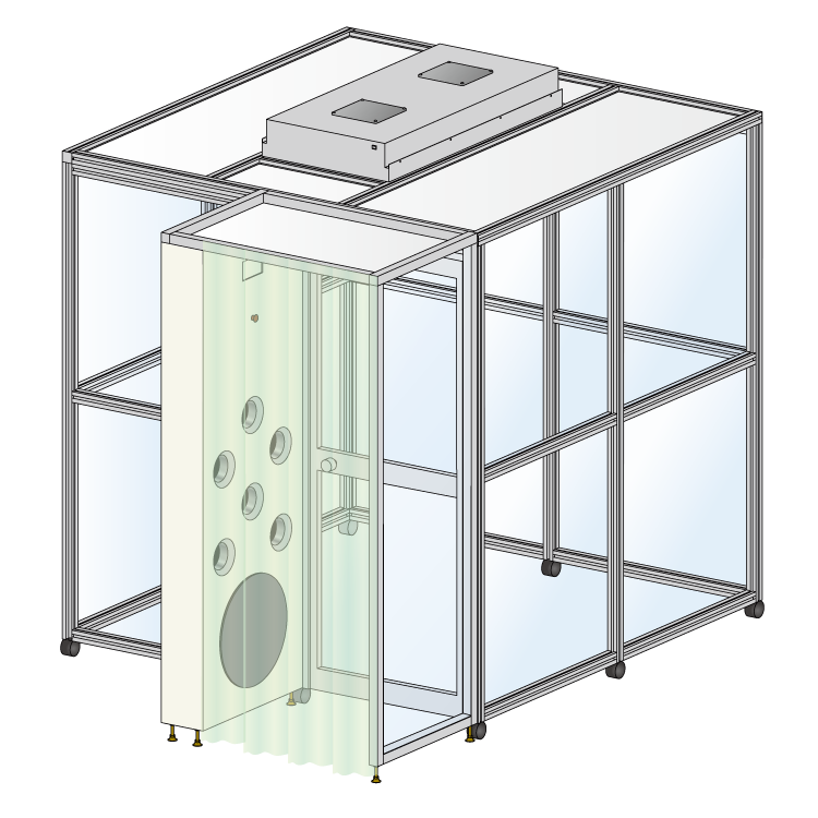 前室付きクリーンブース（エアシャワー）｜クリーンブース｜松定プレシジョン