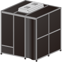 暗室クリーンブース｜フィルム式クリーンブース｜松定プレシジョン