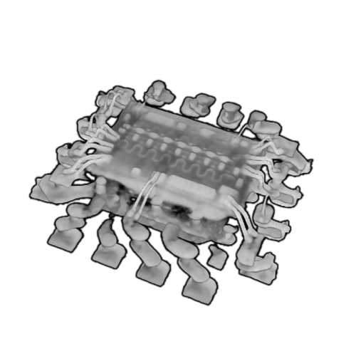 BGAのX線透過画像