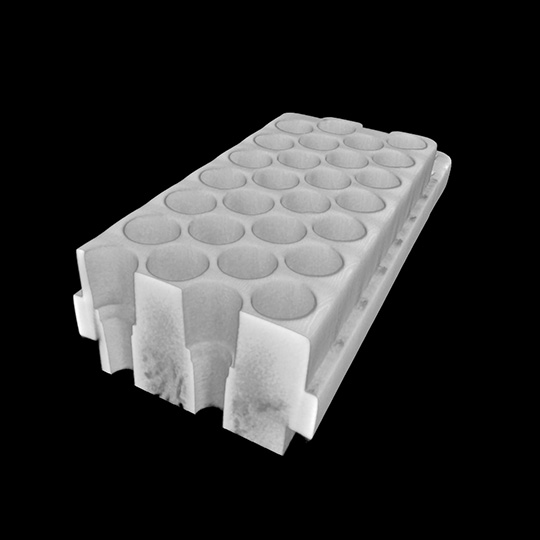 樹脂成形品のMPR表示画像