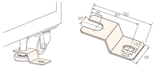 松定プレシジョン　直流電源（DC電源）用アンカー金具