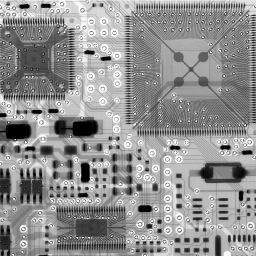 PCBのX線透過画像