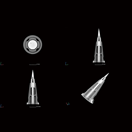 アイライナーのCT-MPR表示画像