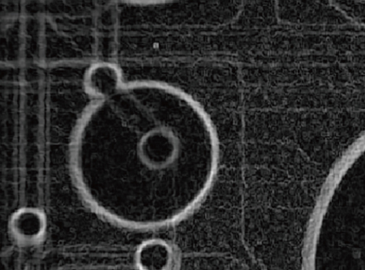 フィルタ処理（プレヴィット・ソーベル）を適用したX線透過画像