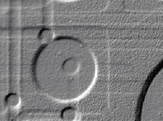 フィルタ処理（エンボス）を適用したX線透過画像