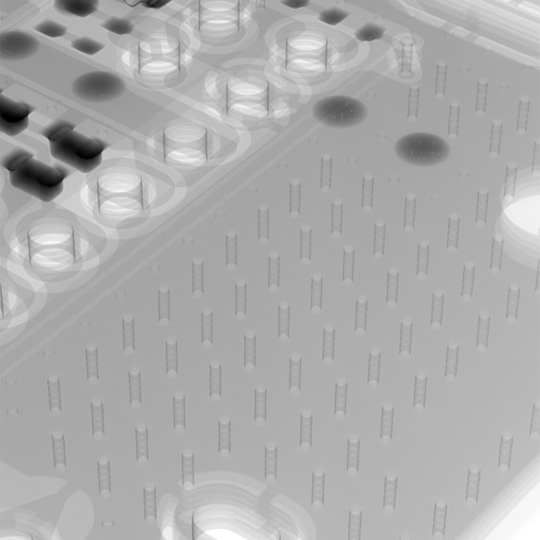 PCBのX線透過画像